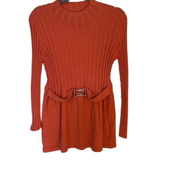 RQT Cotton Blend Belted Top - Picture 1 of 8